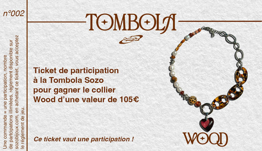 Ticket Tombola Wood