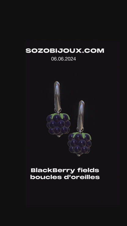 Boucles d’oreilles BlackBerry fields